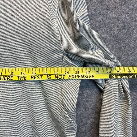 Msx By MICHAEL STRAHAN Jacket Men's Large Light Gray Pinstriped Full Zip Hooded - Picture 5 of 13